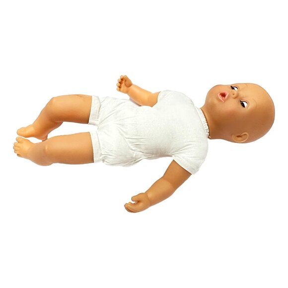 Bayer Reborn Doll Vintage Doll 17 inch Soft Body Pink Clothing - Picture 12 of 15